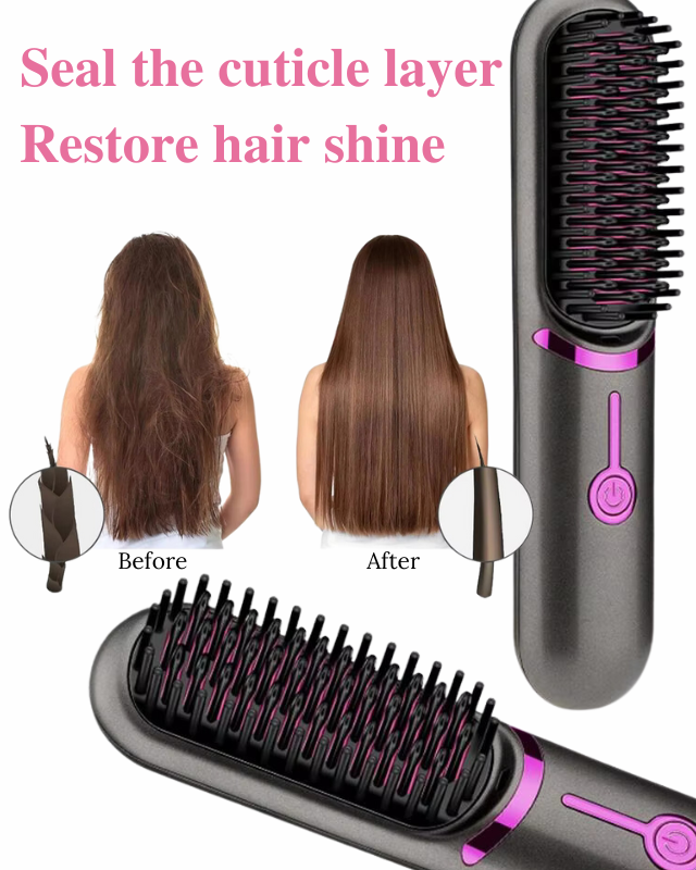 Portable Hair Straightening Brush